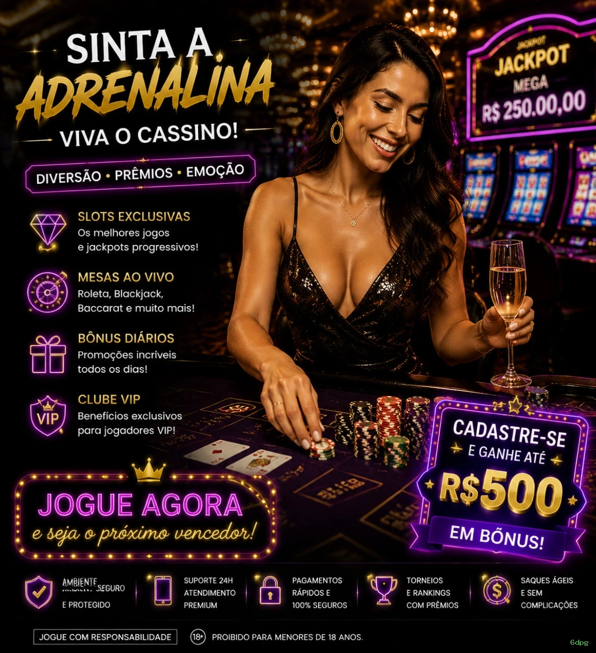 Ganhar e sacar na 6dpg